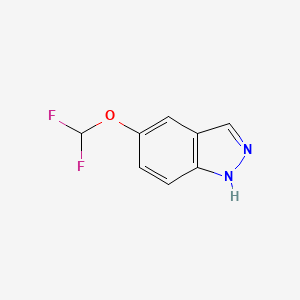molecular formula C8H6F2N2O B600067 5-(二氟甲氧基)-1H-吲唑 CAS No. 105391-65-9