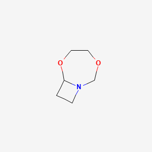 molecular formula C6H11NO2 B600075 3,6-Dioxa-1-azabicyclo[5.2.0]nonane CAS No. 197978-00-0
