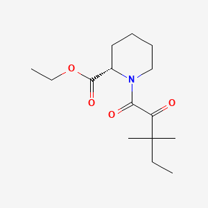 molecular formula C15H25NO4 B600077 (S)-Ethyl 1-(3,3-dimethyl-2-oxopentanoyl)piperidine-2-carboxylate CAS No. 152754-33-1