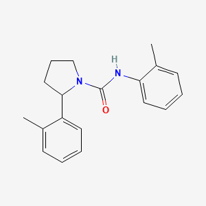 molecular formula C19H22N2O B6000818 N,2-bis(2-methylphenyl)-1-pyrrolidinecarboxamide 