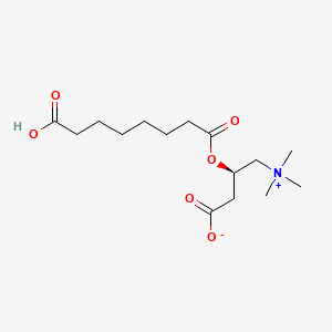 molecular formula C15H27NO6 B600082 (L)-Suberyl Carnitine CAS No. 102636-81-7