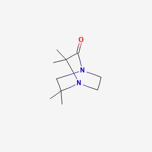 molecular formula C10H18N2O B600085 3,3,5,5-Tetramethyl-1,4-diazabicyclo[2.2.2]octan-2-one CAS No. 199926-45-9