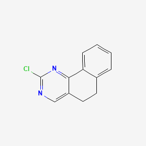 molecular formula C12H9ClN2 B600088 2-Chloro-5,6-dihydrobenzo[h]quinazoline CAS No. 13036-53-8