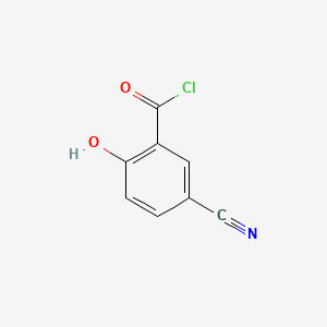 molecular formula C8H4ClNO2 B600089 5-Cyano-2-hydroxybenzoyl chloride CAS No. 198025-65-9