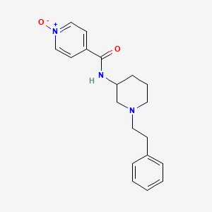molecular formula C19H23N3O2 B6000939 N-[1-(2-phenylethyl)-3-piperidinyl]isonicotinamide 1-oxide 