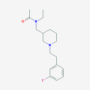 molecular formula C18H27FN2O B6001016 N-ethyl-N-({1-[2-(3-fluorophenyl)ethyl]-3-piperidinyl}methyl)acetamide 