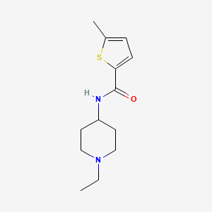 molecular formula C13H20N2OS B6001028 N-(1-ethylpiperidin-4-yl)-5-methylthiophene-2-carboxamide 