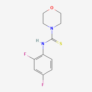 molecular formula C11H12F2N2OS B6001114 N-(2,4-difluorophenyl)morpholine-4-carbothioamide 