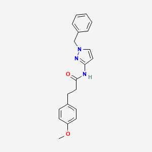molecular formula C20H21N3O2 B6001135 N-(1-benzyl-1H-pyrazol-3-yl)-3-(4-methoxyphenyl)propanamide 