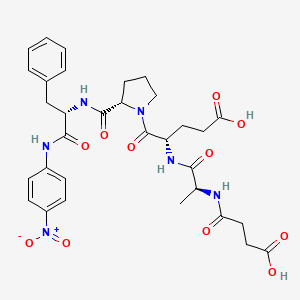 molecular formula C32H38N6O11 B600114 Suc-Ala-Glu-Pro-Phe-Pna 