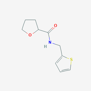 molecular formula C10H13NO2S B6001142 N-(thiophen-2-ylmethyl)oxolane-2-carboxamide 