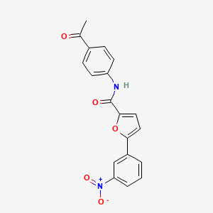 molecular formula C19H14N2O5 B6001158 N-(4-acetylphenyl)-5-(3-nitrophenyl)-2-furamide 