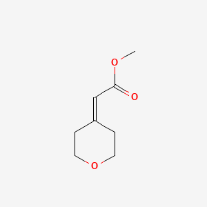 molecular formula C8H12O3 B600128 Methyl 2-(oxan-4-ylidene)acetate CAS No. 138302-49-5