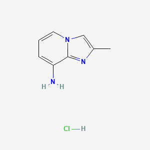 molecular formula C8H10ClN3 B600133 2-Methylimidazo[1,2-a]pyridin-8-ylamine hydrochloride CAS No. 173159-45-0