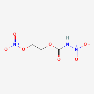 molecular formula C3H5N3O7 B600134 N-Nitro-2-hydroxyethyl-carbamic acid nitrate CAS No. 13516-72-8