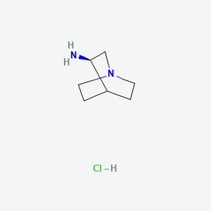 molecular formula C7H15ClN2 B600136 (R)-quinuclidin-3-amine hydrochloride CAS No. 137661-31-5