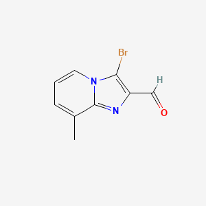 molecular formula C9H7BrN2O B600137 3-Bromo-8-methylimidazo[1,2-a]pyridine-2-carbaldehyde CAS No. 175878-06-5