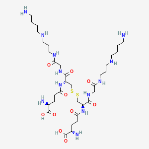 molecular formula C34H66N12O10S2 B600141 N1-Glutathionyl-spermidine disulfide 