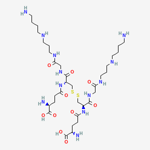 molecular formula C34H66N12O10S2 B600141 N1-Glutathionyl-spermidine disulfide CAS No. 108081-77-2