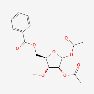 molecular formula C17H20O8 B600145 D-Ribofuranose, 3-O-methyl-, 1,2-diacetate 5-benzoate CAS No. 10300-21-7