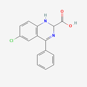 6-Chloro-4-phenyl-1,2-dihydroquinazoline-2-carboxylic acid