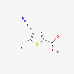4-Cyano-5-methylsulfanylthiophene-2-carboxylic acid