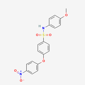 molecular formula C19H16N2O6S B6001552 N-(4-methoxyphenyl)-4-(4-nitrophenoxy)benzenesulfonamide 