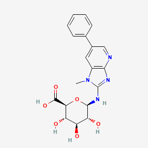 molecular formula C19H20N4O6 B600163 2-Amino-1-methyl-6-phenylimidazo[4,5-b]pyridine N-|A-D-Glucuronide CAS No. 133084-70-5