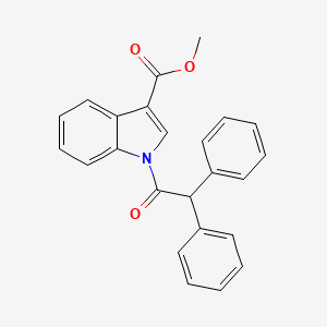 molecular formula C24H19NO3 B6001646 methyl 1-(diphenylacetyl)-1H-indole-3-carboxylate 