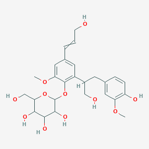 3-[4-β-D-Glucopyranosyloxy-5-methoxy-3-[2-(4-hydroxy-3-methoxyphenyl)-1-(hydroxymethyl)ethyl]phenyl]