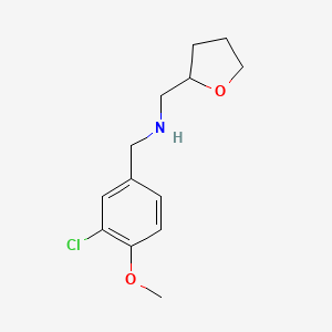 molecular formula C13H18ClNO2 B6001677 N-(3-chloro-4-methoxybenzyl)-N-(tetrahydro-2-furanylmethyl)amine 