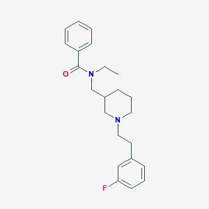 molecular formula C23H29FN2O B6001772 N-ethyl-N-({1-[2-(3-fluorophenyl)ethyl]-3-piperidinyl}methyl)benzamide 