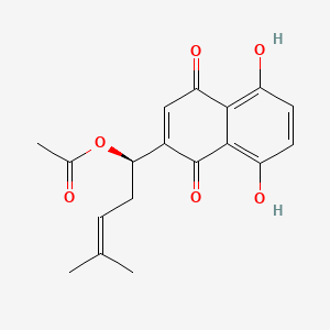 molecular formula C18H18O6 B600194 Acetylshikonin CAS No. 24502-78-1