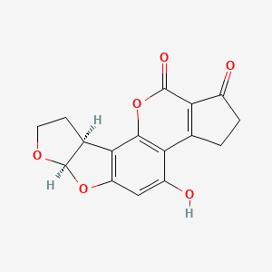 (6aR,9aS)-4-Hydroxy-2,3,6a,8,9,9a-hexahydrocyclopenta[c]furo[3',2':4,5]furo[2,3-h][1]benzopyran-1,11-dione