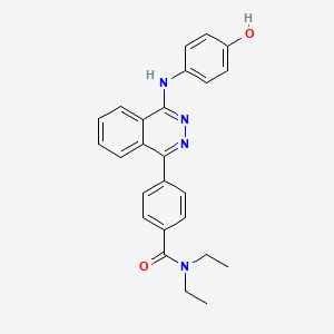 molecular formula C25H24N4O2 B6002096 N,N-diethyl-4-{4-[(4-hydroxyphenyl)amino]-1-phthalazinyl}benzamide 