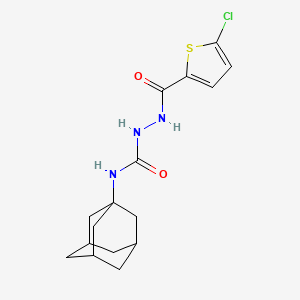 molecular formula C16H20ClN3O2S B6002121 N-1-adamantyl-2-[(5-chloro-2-thienyl)carbonyl]hydrazinecarboxamide 