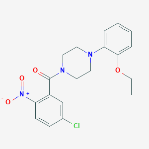 molecular formula C19H20ClN3O4 B6002164 (5-Chloro-2-nitrophenyl)-[4-(2-ethoxyphenyl)piperazin-1-yl]methanone 