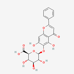 5,7-Dihydroxyflavone-6-yl beta-D-glucopyranosiduronic acid