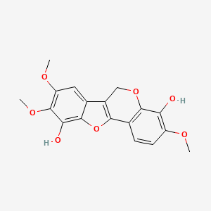 molecular formula C18H16O7 B600245 Bryacarpene 1 CAS No. 55306-14-4
