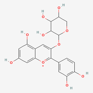 molecular formula C20H19O10Cl B600289 Cyanidin 3-monoarabinoside CAS No. 27214-72-8