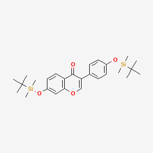 molecular formula C27H38O4Si2 B600290 Daidzein Bis-tert-butyldimethylsilyl Ether CAS No. 944912-19-0