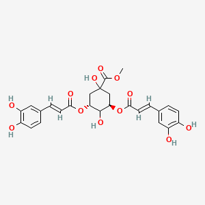 molecular formula C26H26O12 B600310 methyl 3,5-di-O-caffeoyl quinate CAS No. 159934-13-1