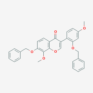 molecular formula C31H26O6 B600317 7-(Benzyloxy)-3-(2-(benzyloxy)-4-methoxyphenyl)-8-methoxy-4H-chromen-4-one CAS No. 73354-26-4