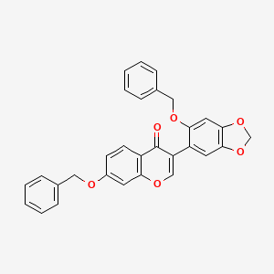 molecular formula C30H22O6 B600320 7-(Benzyloxy)-3-(6-(benzyloxy)benzo[d][1,3]dioxol-5-yl)-4H-chromen-4-one CAS No. 21495-83-0