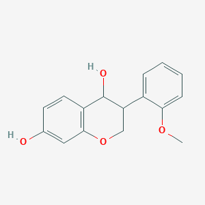 molecular formula C16H16O4 B600333 3-(2-Methoxyphenyl)chromane-4,7-diol CAS No. 1017083-06-5