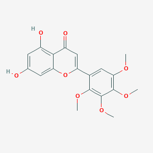 molecular formula C19H18O8 B600337 5,7-Dihydroxy-2',3',4',5'-tetramethoxyflavone CAS No. 206358-02-3