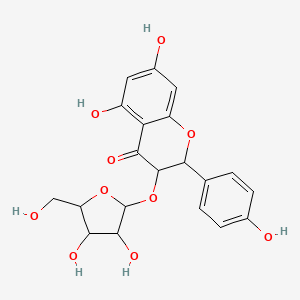 molecular formula C20H20O10 B600356 Dihydrokaempferol-3-O-arabinoside CAS No. 1573177-78-2