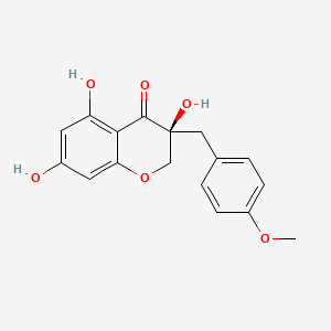 molecular formula C17H16O6 B600399 Eucomol 