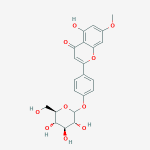 2-[4-(D-Glucopyranosyloxy)phenyl]-5-hydroxy-7-methoxy-4H-1-benzopyran-4-one