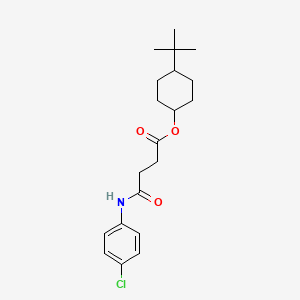 molecular formula C20H28ClNO3 B6004191 (4-Tert-butylcyclohexyl) 4-(4-chloroanilino)-4-oxobutanoate 